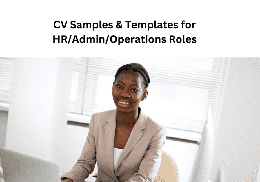 HR/Admin/Operations CV Samples and Templates