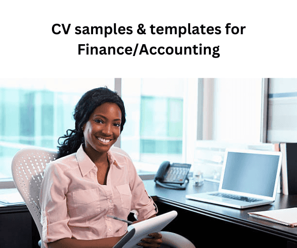 Finance/Accounting CV Samples and Templates