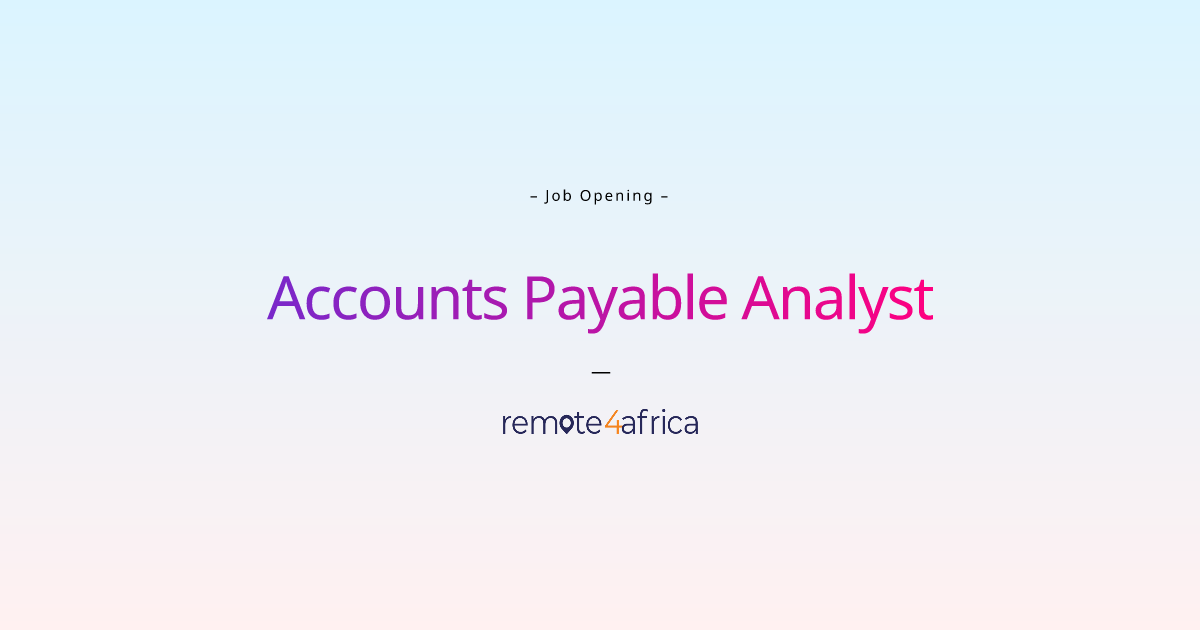 Remote Accounts Payable Analyst Job At Human Resource Services Company 