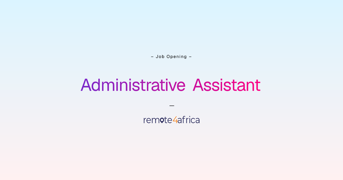 Remote Administrative Assistant & Operations Coordinator job at Human ...