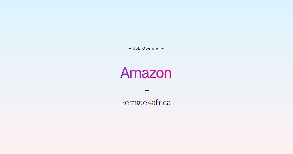 Remote Amazon & Marketplace Strategy Manager job at Human Resource ...