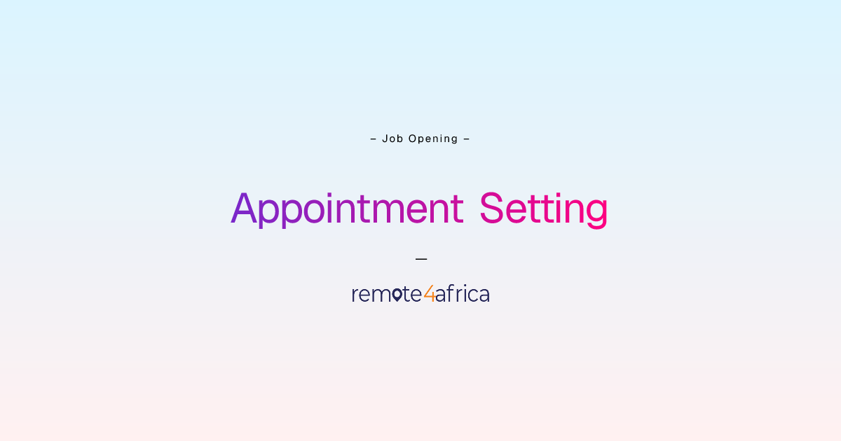 Remote Appointment Setting & Outbound Calling Virtual Assistant job at ...