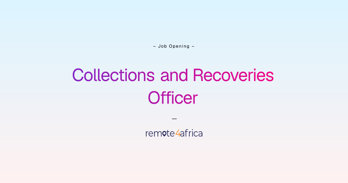 Remote (Hybrid) Collections and Recoveries Officer job at Financial ...