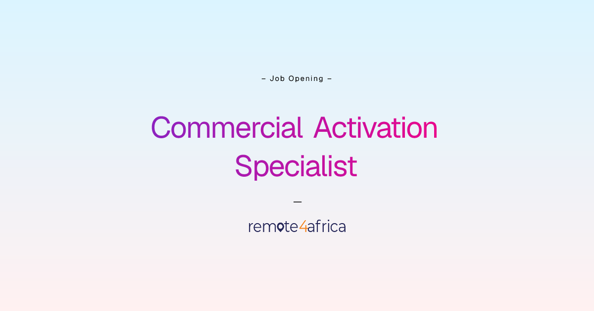 Remote (Hybrid) Commercial Activation Specialist job at Financial ...