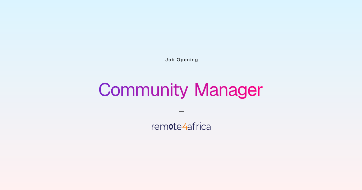 Remote Community Manager job at Human Resource Services company ...