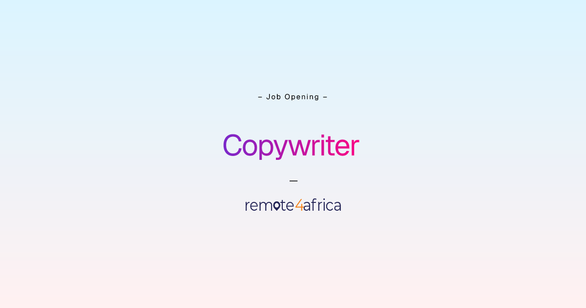 Remote Copywriter & Content Editor (SEO-Focused) job at Human Resource ...
