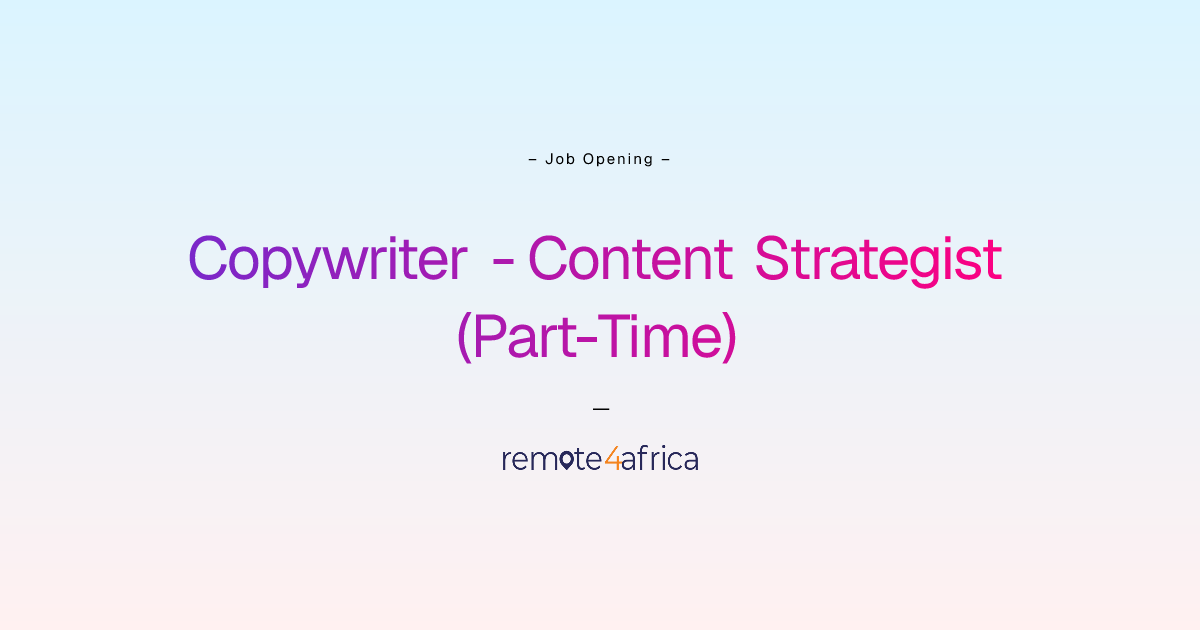 Remote Copywriter - Content Strategist (Part-Time) job at Human ...