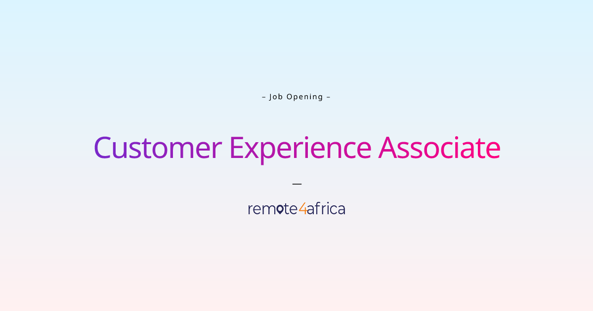 Senior Customer Experience Associate Job Description