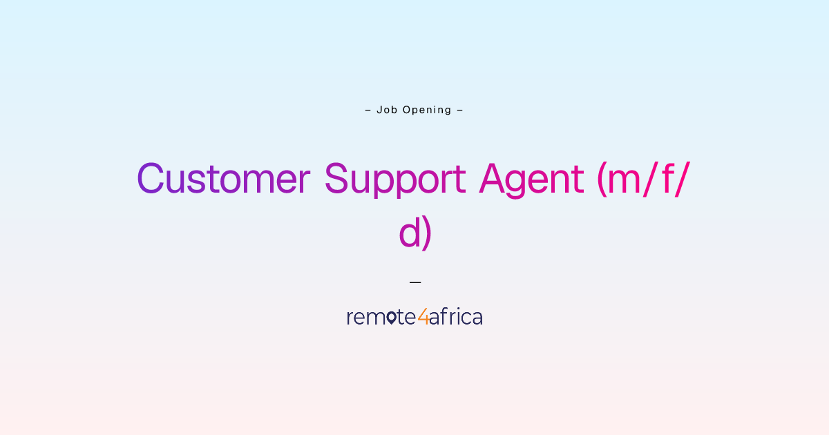 Remote Customer Support Agent (m/f/d) job at Sports / Gaming company ...