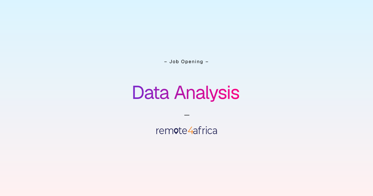 Remote Data Analysis & Economics Experts job at Software Development ...