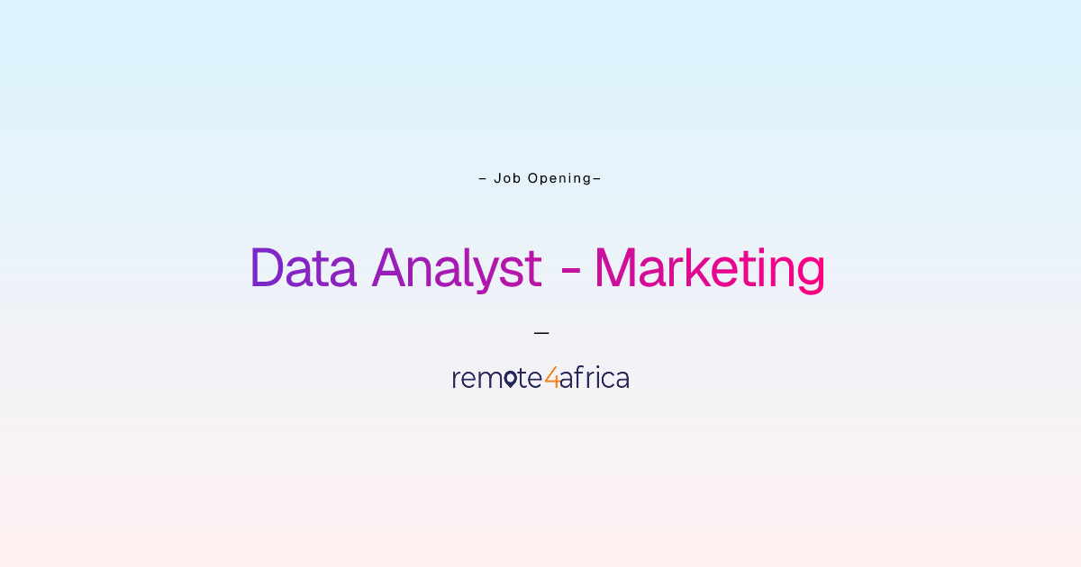Picture of Remote (Hybrid) Data Analyst - Marketing job at Financial Services ...