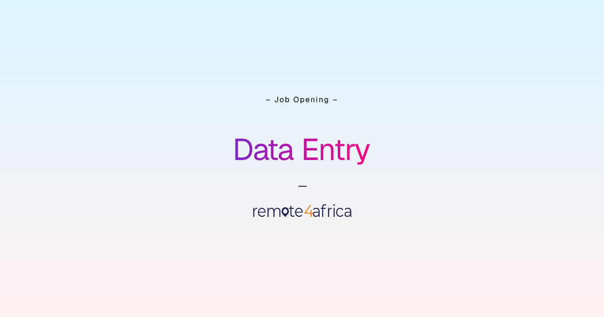 Remote Data Entry & Administrative Support Specialist job at Human ...