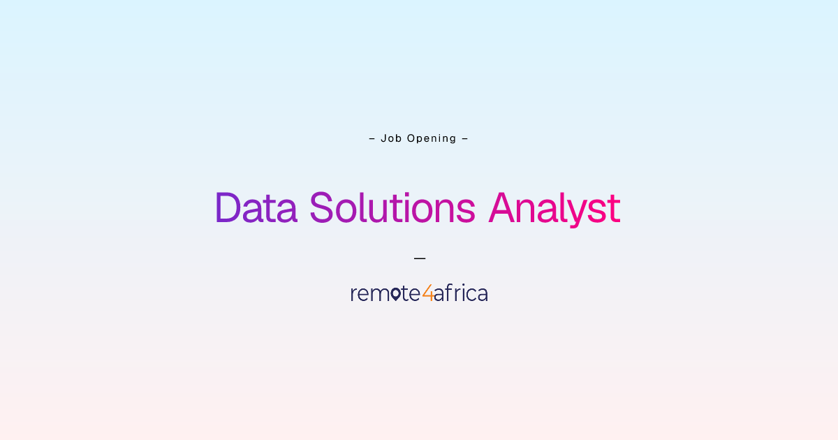Remote Data Solutions Analyst job at Human Resource Services company ...