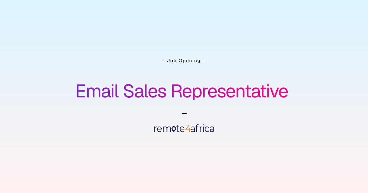 Remote Email Sales Representative job at Human Resource Services ...