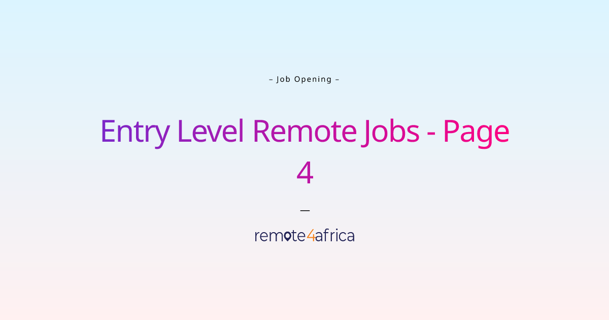 entry-level-remote-jobs-page-4-remote4africa