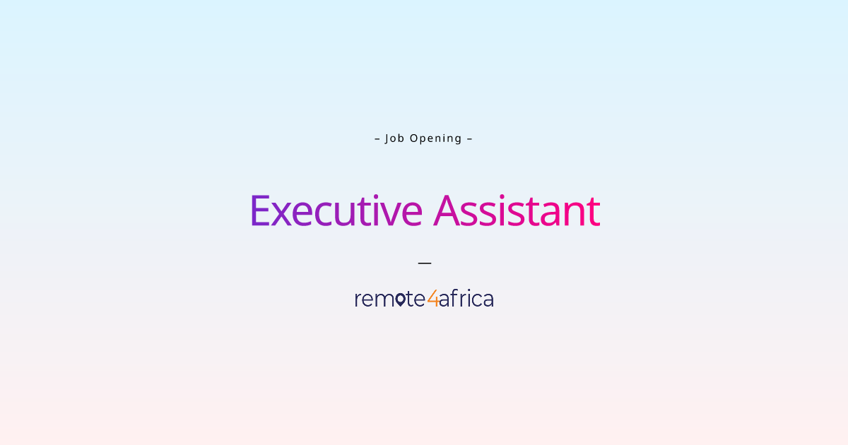 Remote Executive Assistant job at IT / Services