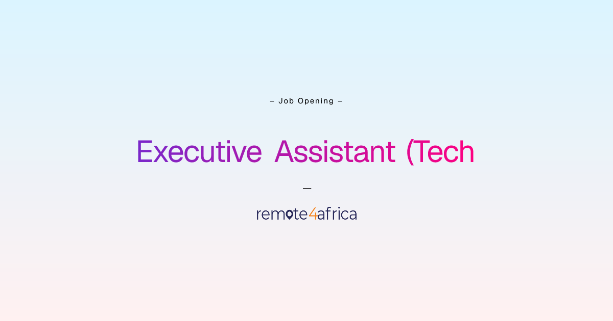 Remote Executive Assistant (Tech & Lifestyle Support) job at Human ...