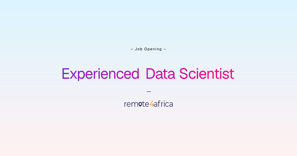 Remote Experienced Data Scientist job at Internet Software & Services ...