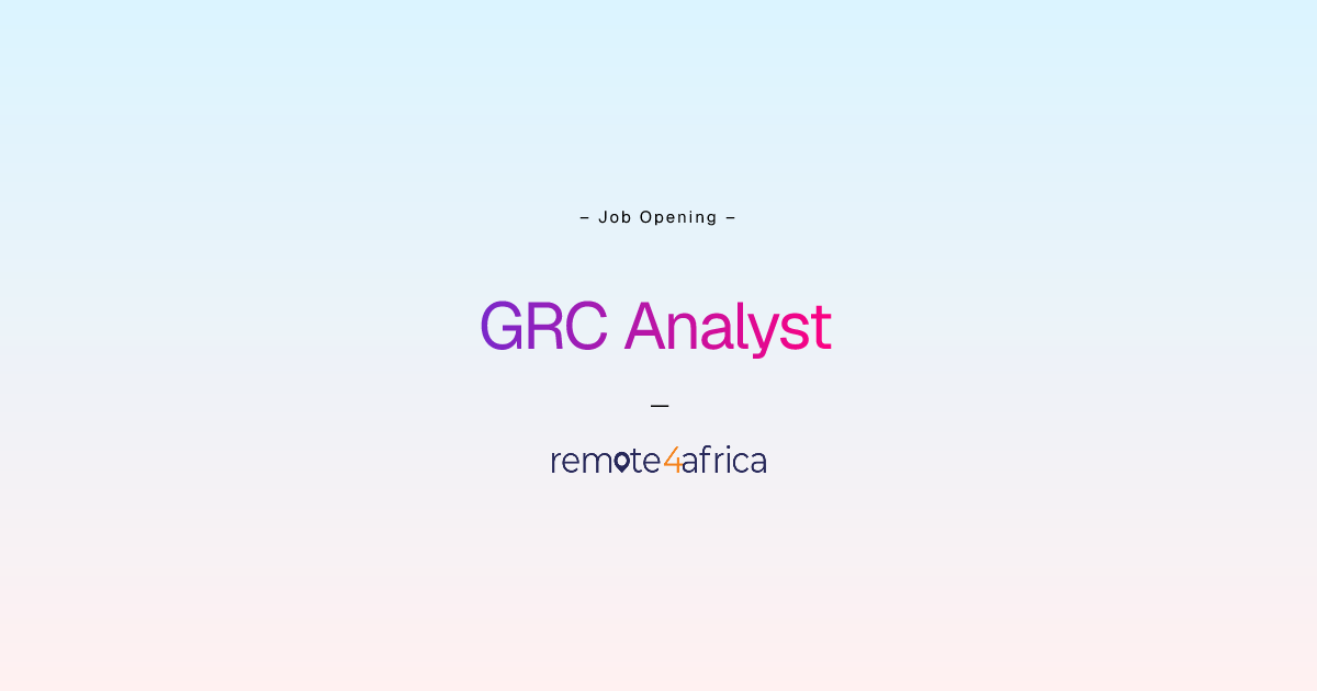 Remote GRC Analyst job at Internet Software & Services company ...