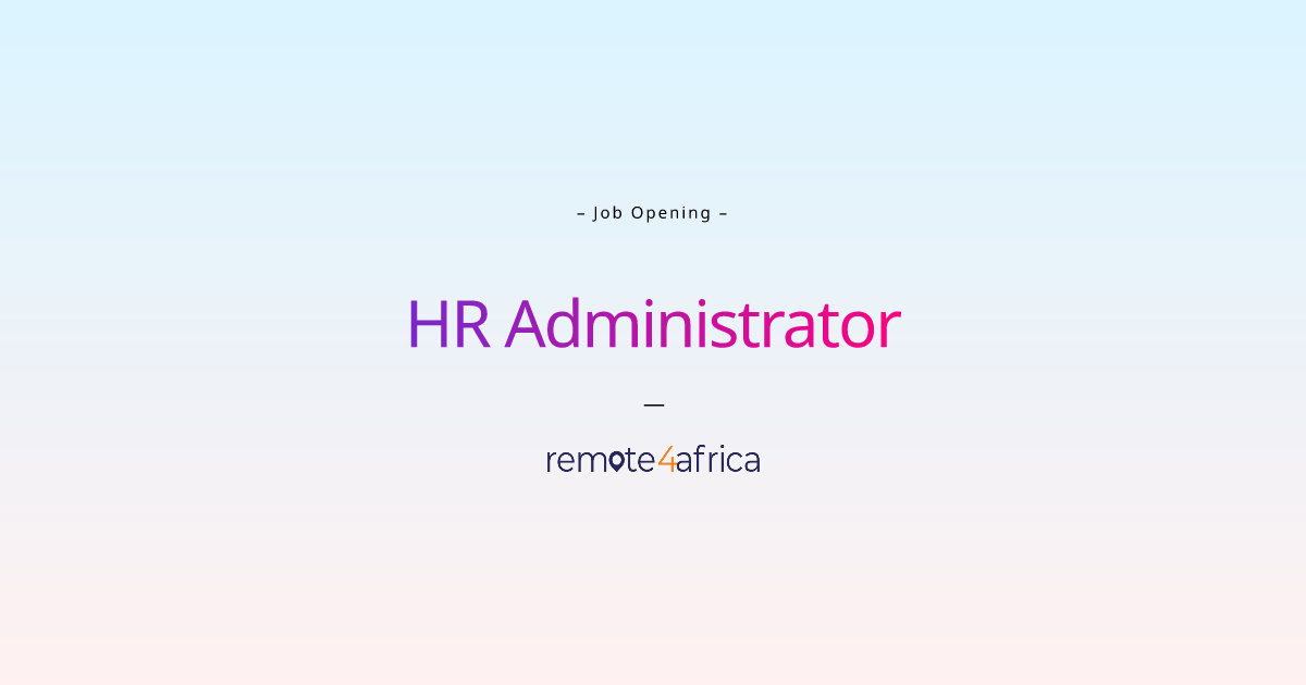 Remote HR Administrator job at Human Resource Services company ...