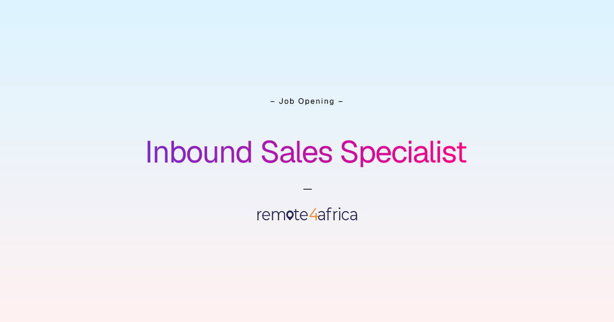 Remote Inbound Sales Specialist job at Human Resource Services company ...