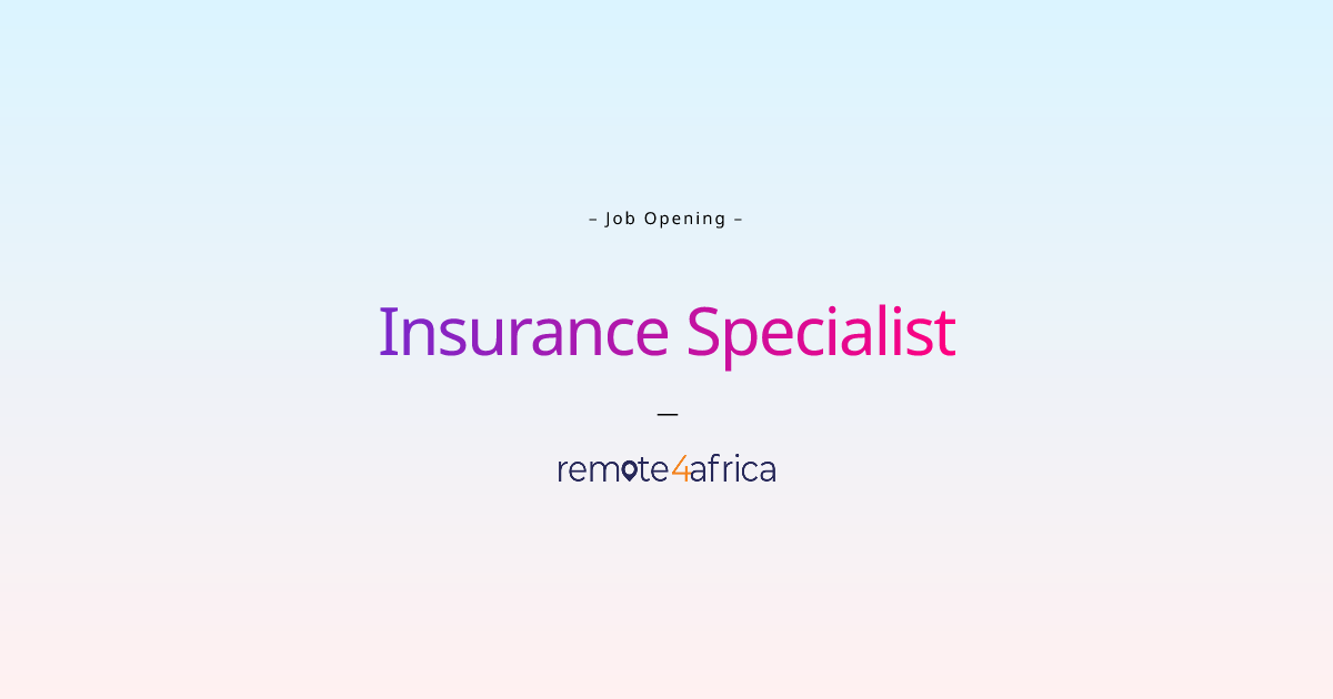 Remote Insurance Specialist job at Human Resource Services company