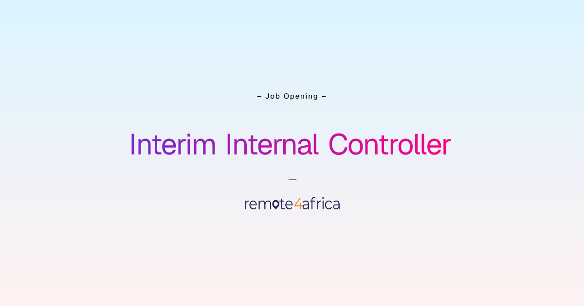 Remote Interim Internal Controller job at Human Resource Services ...