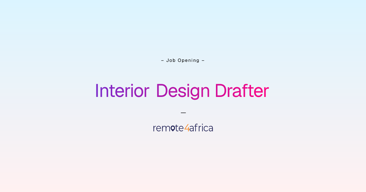 Remote Interior Design Drafter job at Human Resource Services company ...
