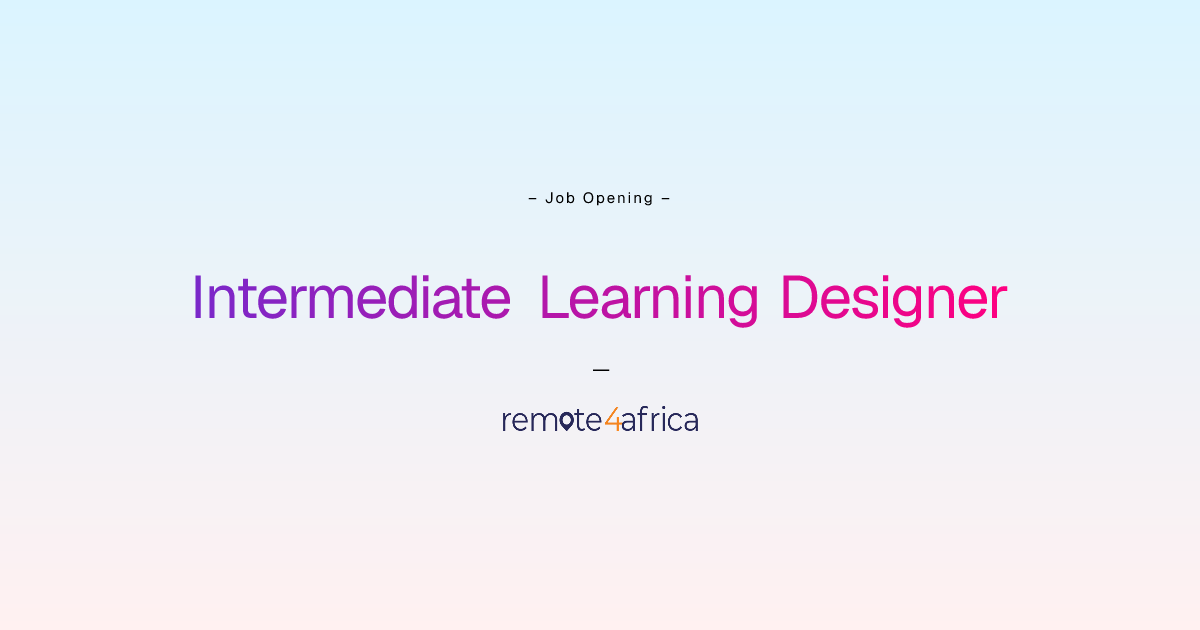 Remote (Hybrid) Intermediate Learning Designer job at Sports / Gaming ...