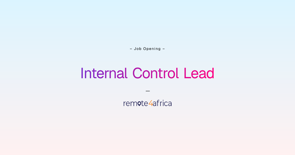 Remote (Hybrid) Internal Control Lead job at Financial Services ...