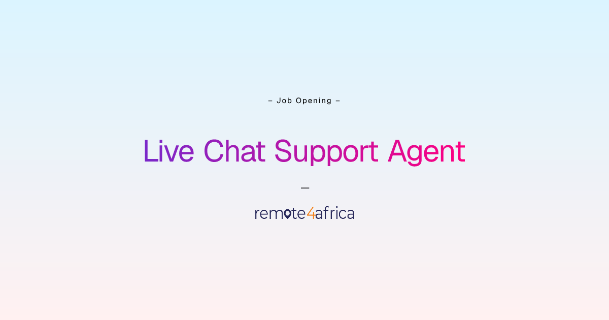 Remote Live Chat Support Agent job at Human Resource Services company ...