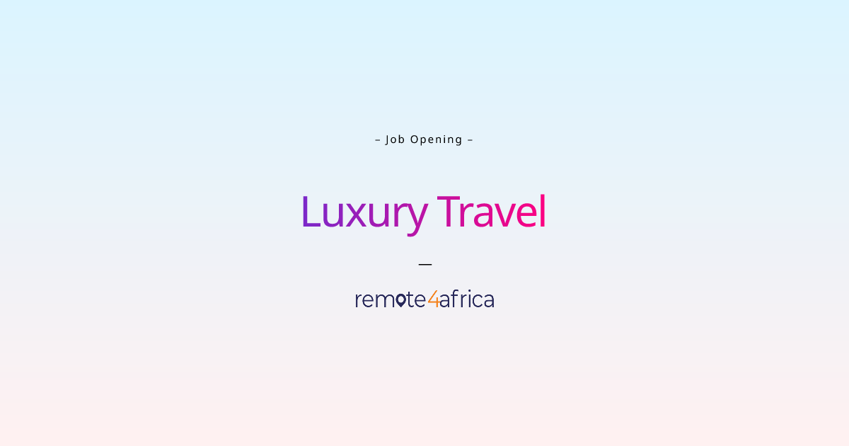 Remote (Hybrid) Luxury Travel & Lifestyle Manager Italian Speaker job