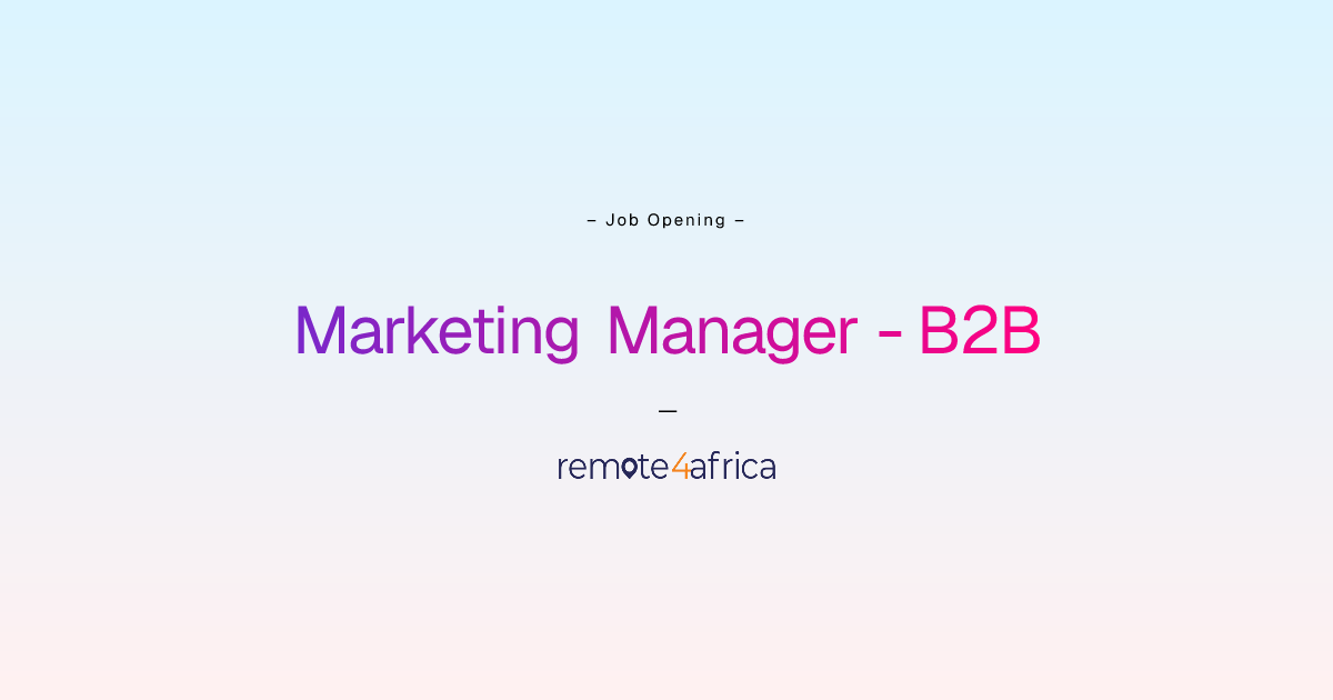 Remote Marketing Manager - B2B & International Campaigns job at Human ...