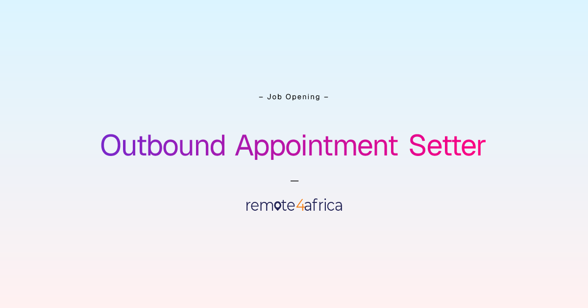 Remote Outbound Appointment Setter job at Human Resource Services ...