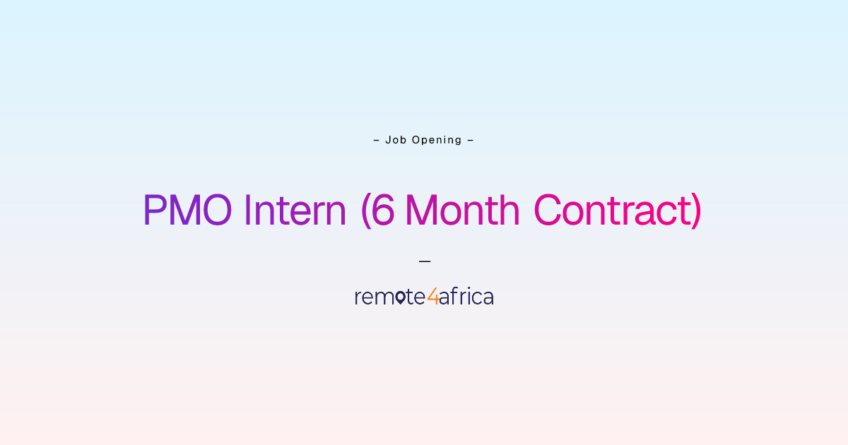 Remote (Hybrid) PMO Intern (6 Month Contract) job at IT ...