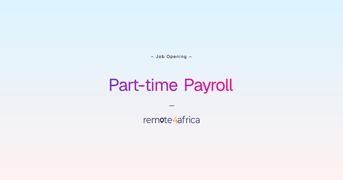 Remote Part-time Payroll & Compliance Specialist job at Human Resource ...