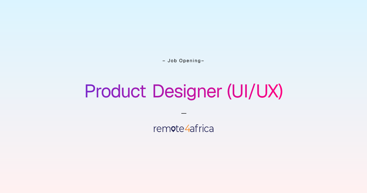 Remote Product Designer (UI/UX) job at Financial Services / FinTech ...