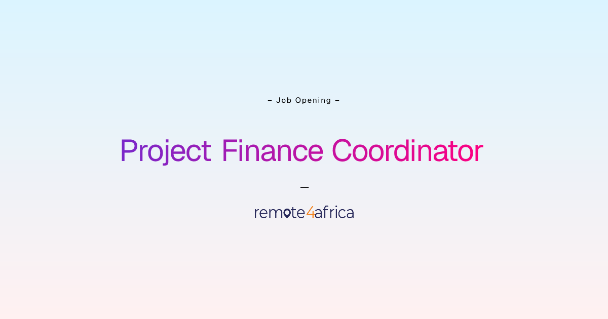 Remote Project Finance Coordinator job at Human Resource Services ...