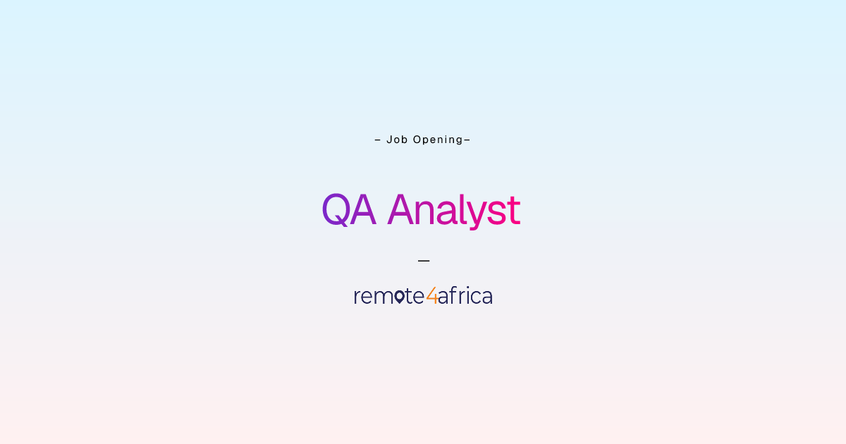 Remote QA Analyst job at Internet Software & Services company ...