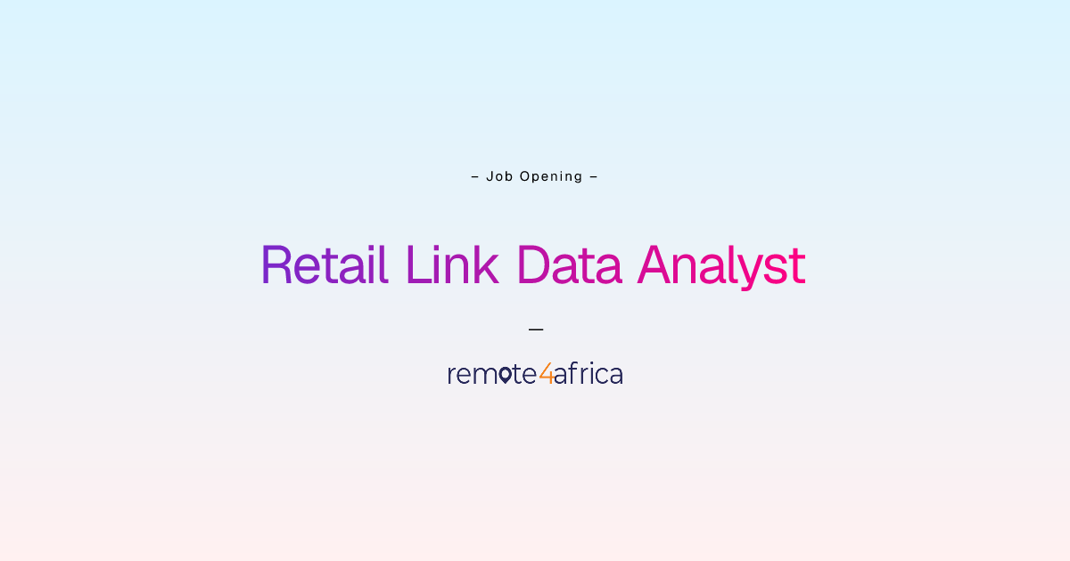 Remote Retail Link Data Analyst job at Human Resource Services company ...