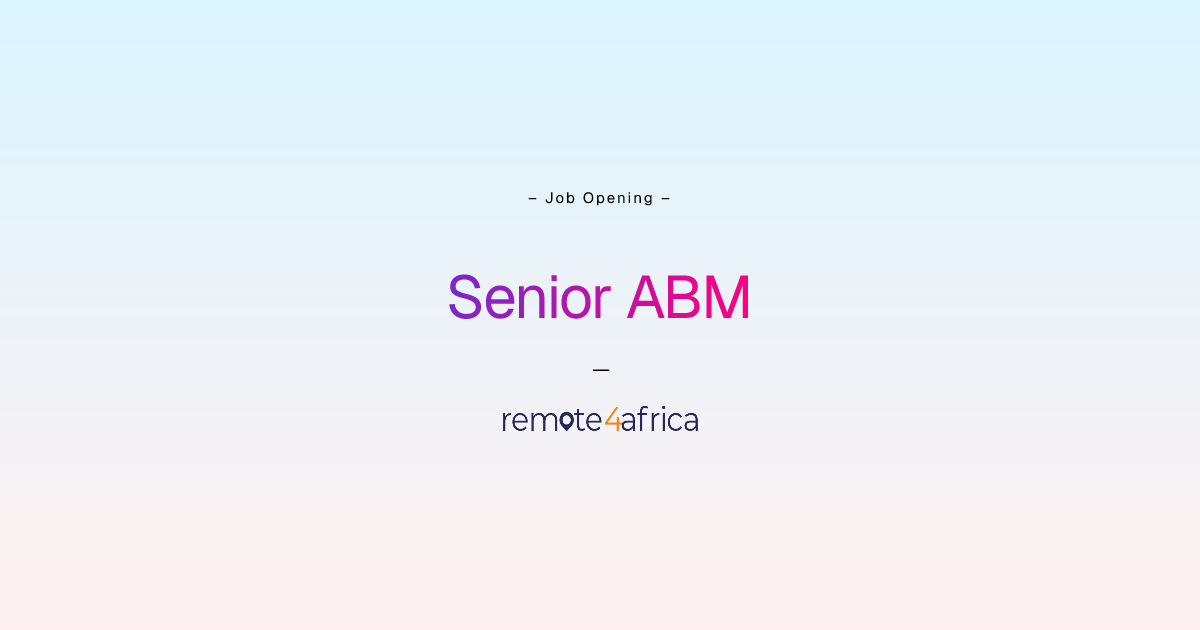 Remote Senior ABM & Lifecycle Paid Ads Manager job at Human Resource ...