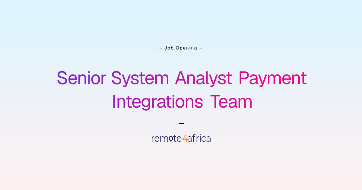 Remote Senior System Analyst Payment Integrations Team job at Software ...