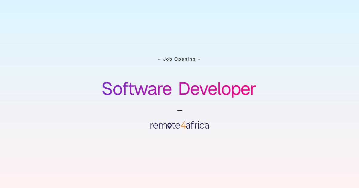 Remote Software Developer job at Financial Services / FinTech company ...