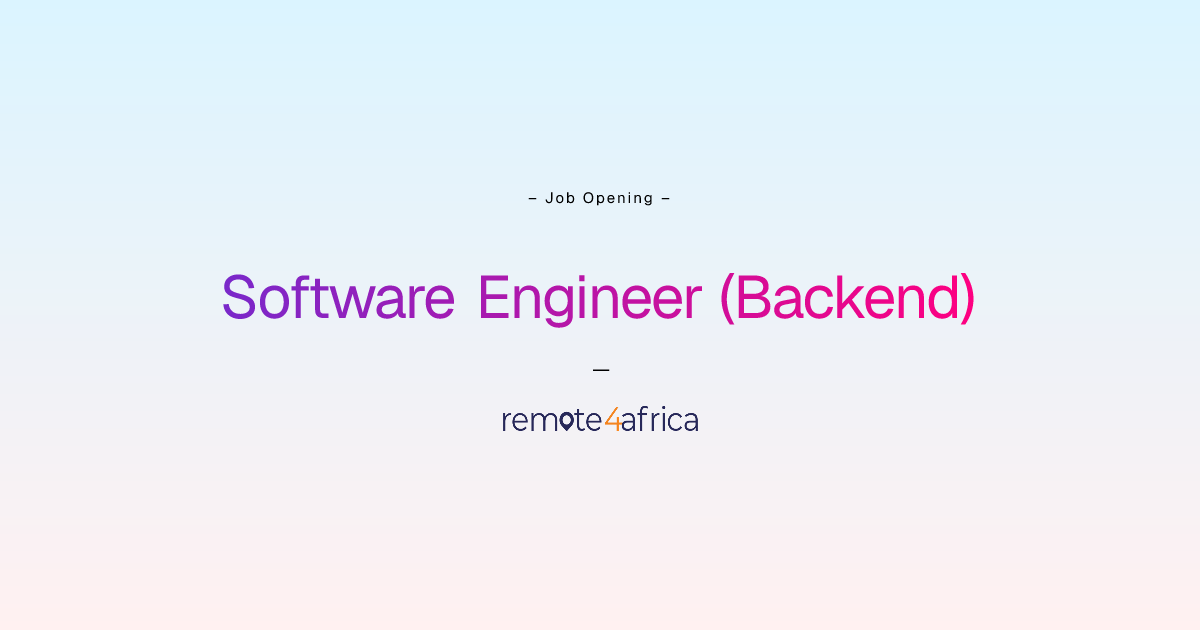 Remote (Hybrid) Software Engineer (Backend) job at Financial Services ...
