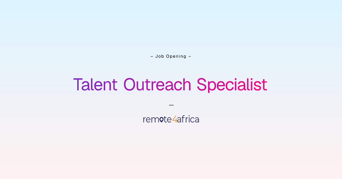 Remote Talent Outreach Specialist job at Human Resource Services ...