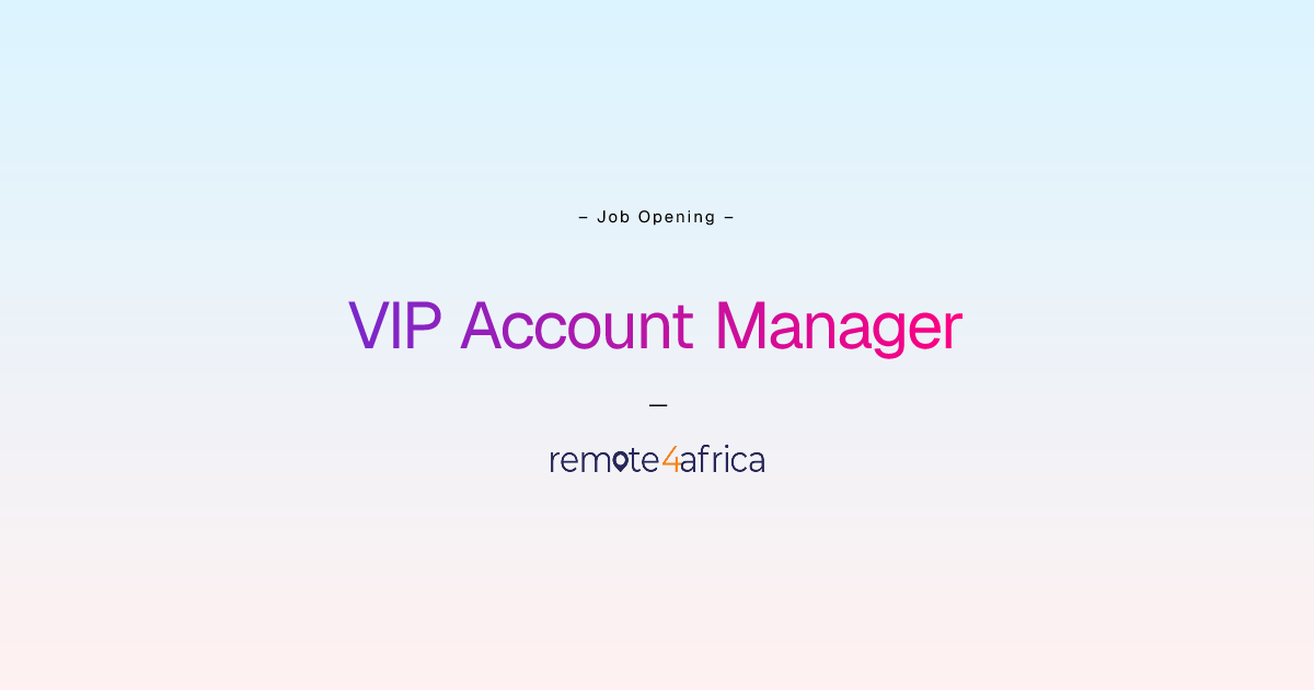 Remote VIP Account Manager job at Business Consulting and Services ...