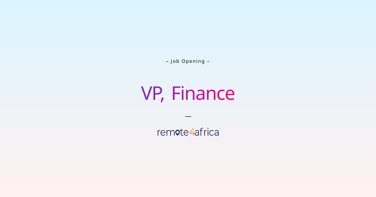 Remote Vp Finance Jobs