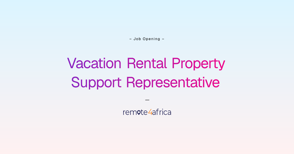 Remote Vacation Rental Property Support Representative job at Human ...