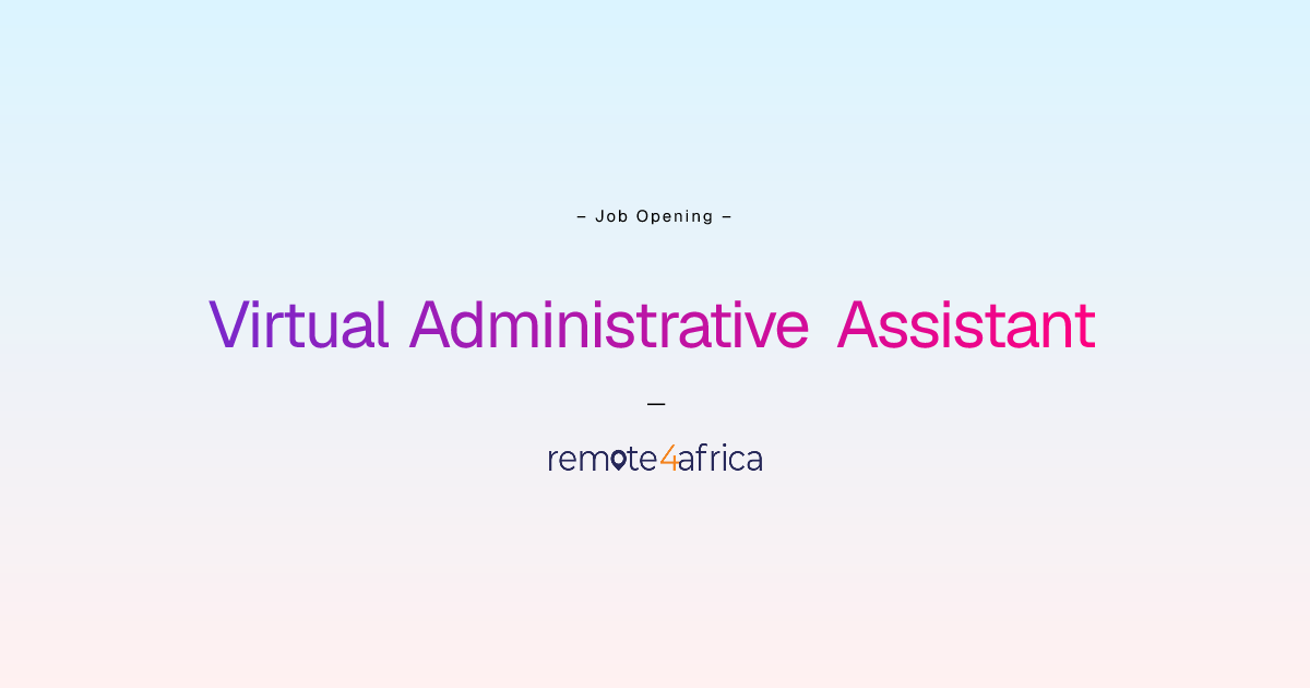 Remote Virtual Administrative Assistant job at Human Resource Services ...