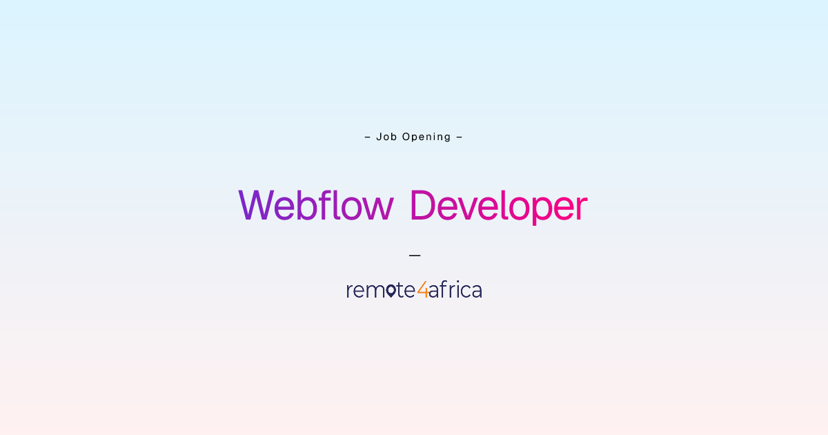 Remote Webflow Developer job at Human Resource Services company ...